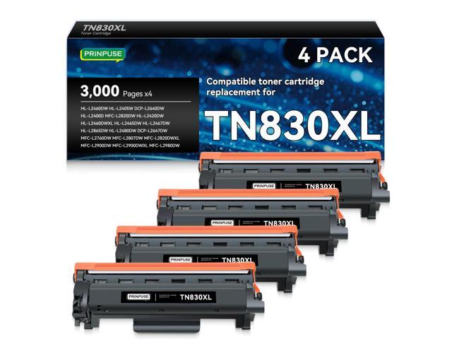 TN830XL 830XL Toner Cartridge Compatible Replacements for Brother TN830 TN830XL Toner Cartridge Work with Brother Printer HL-L2405W HL-L2460DW.