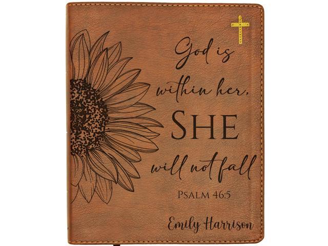 Personalized NIV Journaling Bible New International Version Custom Engraved Name Easy-to-read Study Bible Christian Gift for Men, Women,...