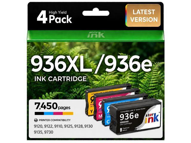 936e 936XL Ink Cartridges Combo Pack Replacement for HP 936 Ink Cartridges for HP Printers Compatible with HP OfficeJet Pro 9125e 9120e 9730e 9135e...