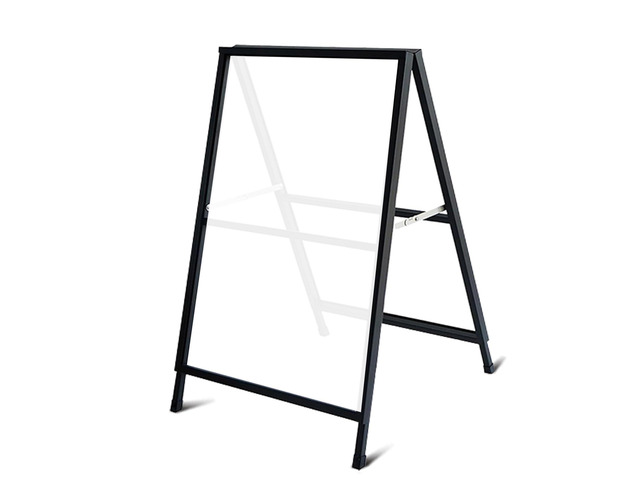 A Frame Sign Sandwich Board 24x36 Inch, Portable Frame No Assembly Required, Ready to Use, Heavy Duty Slide-in Folding Frames Outdoor Sign Holder...
