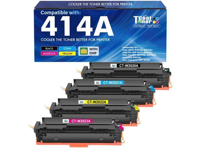 414A Toner Cartridges 4 Pack for HP 414A 414 414X W2020A M479fdw M479fdn Compatible for HP Color LaserJet Pro MFP M479fdw M479fdn M479dw M479.