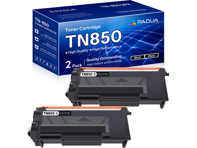 TN850 High Yield Black Toner Cartridge Replacement for Brother TN850 TN-850 HL-L6200DW MFC-L5850DW MFC-L5900DW HL-L5100DN Printer Toner (2 Pack)