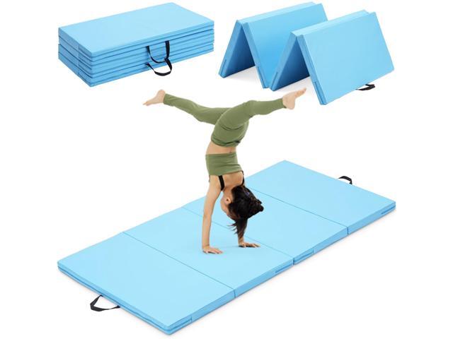 Gymnastics Mat, 3FTx6FT / 4FTx8FT 2' Thick Folding Kids' Gymnastic Tumbling Mat for Home Gym Exercise & Play