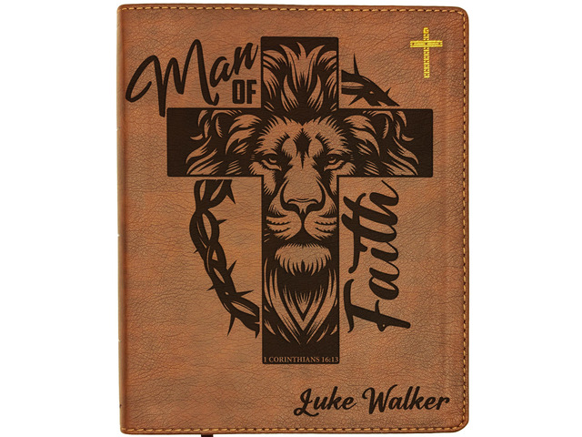 Personalized NIV Bible, Custom Holy Bible, New International Version, Man of Faith (Man of Faith Personalized)