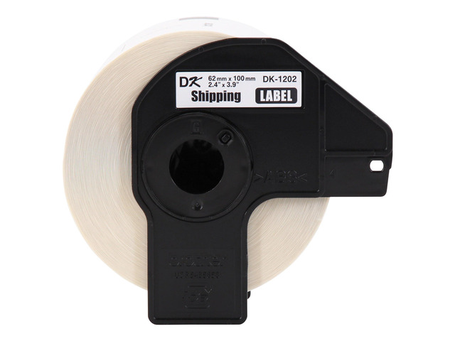 Genuine DK-12023PK Die-Cut Shipping Paper Labels, Long Lasting Reliability, 300 Labels Per Roll, (3) Rolls per Box, White (DK12023PK)