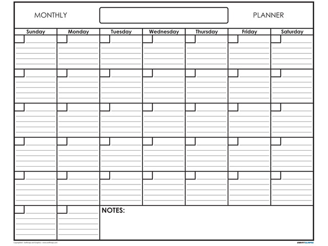 48' x 65' Erasable Undated One Month Laminated Wall Calendar Monthly Planner Blank Reusable Perfect for Organizing Home Office Academic Schedules...