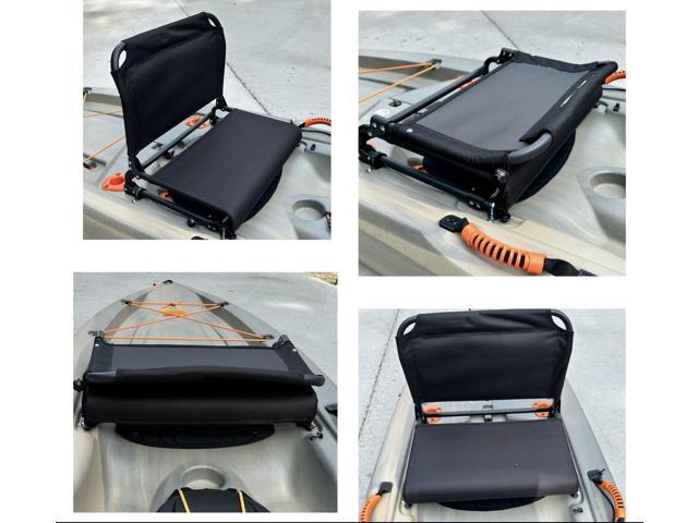 Kayak Seat Replacement Upgrade Kit for Tamarack Tahoma Tioga Spitfire Kenai - Foldable Back Support with Cushioned Base - Seat and All Hardware