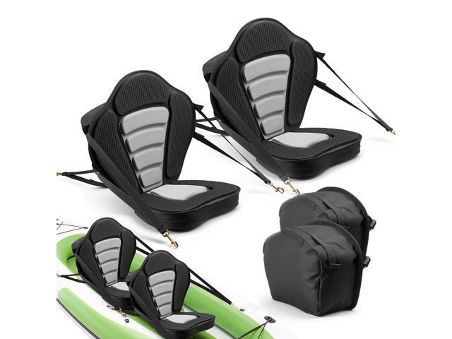 Kayak Seat, Universal Paddle Board Seat with Adjustable Back Support, Multiple Thickness Options (0.5 to 2.6), Soft Padded Cushion & Storage Bag...