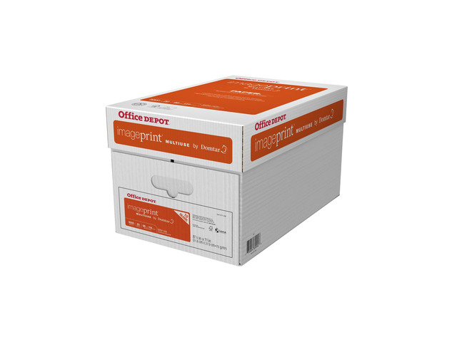 ImagePrint FSC Certified Multiuse Paper by Domtar, 8 1/2in x 11in, 20 Lb, White, 500 Sheets Per Ream, Case Of 10 Reams, 1821