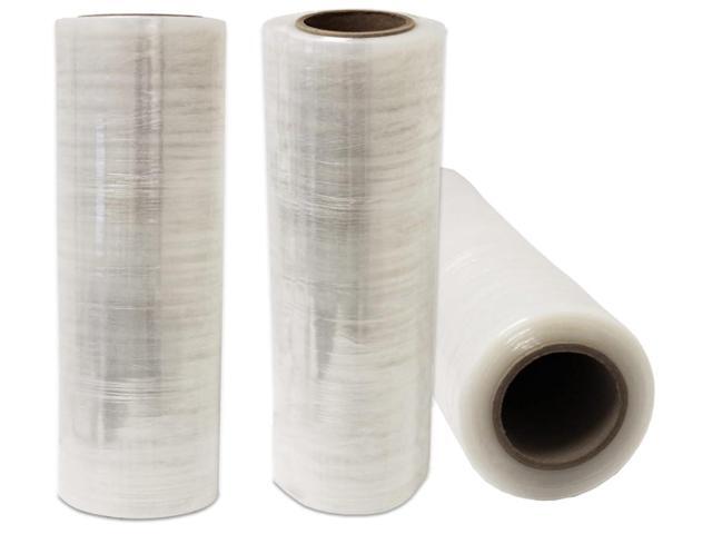 24 Rolls 18' x 1500 FT Pre-Stretched Stretch Wrap 33 Gauge (80G Equivalent) Clear Hand Shrink Pallet Wrap Film for Moving and Warehouse