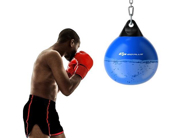 Water Aqua Bag, 21'' 180 Pound /18 110 Pound Heavy Punching Bag with Adjustable Metal Chain, Water Injection Hose, Boxing Training Bag for Adults...
