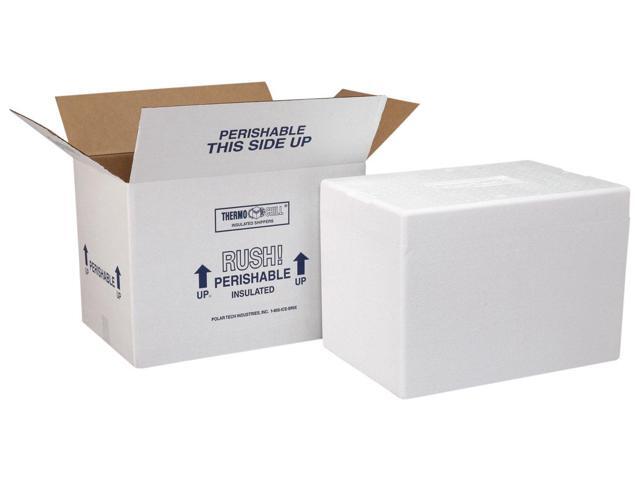227C Thermo Chill Insulated Carton with Foam Shipper, Medium, 15.5' Length x 13.75' Width x 10.5' Depth, 2 Count (Pack of 1)