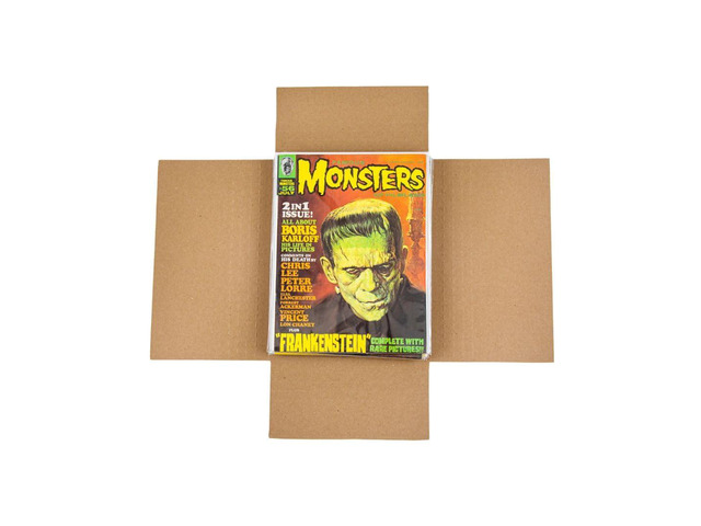 Gemini Magazine and Comic Book Mailers for Shipping (8.5x11x2 100 Pack) US-Made Corrugated Cardboard Stay Flat Mailers with Expandable Capacity...