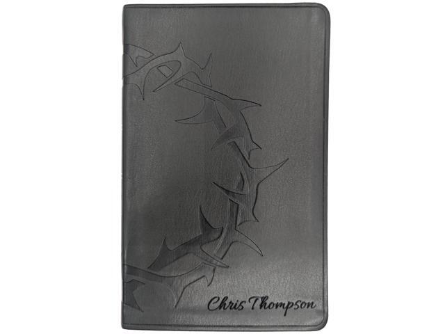 Personalized ESV Gift Bible English Standard Version Custom Engraved Name with Crown of Thorns Portable Thinline Bible Christian Gift for...