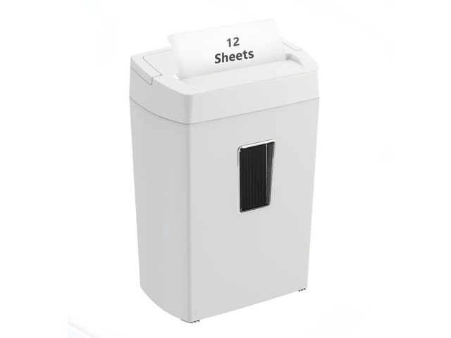 12-Sheet Crosscut Paper Shredder for Home Office, P-4 Security, 5-Minute Continuous Run Time, Overheat Protection, 5.5-Gallon Bin with Clear Window...