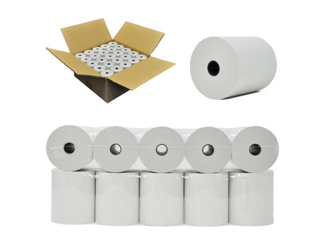 3 1/8 x220 Thermal Cash Register Paper (50 POS Rolls) Certified BPA Free - TSP100 M224A TM-T88V Cash Register Thermal Paper Rolls - RegisterRoll
