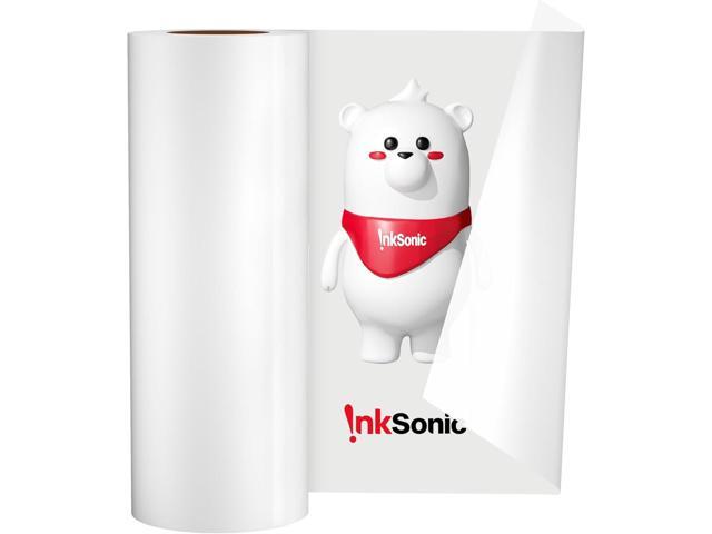 InkSonic 8.3 inch DTF Transfer Film Roll, 8.3'*328ft A4 DTF Transfer Paper for Direct Transfer Film Printer, Single Sided Coated with Anti-Static.