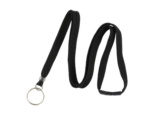 Bulk 100 Pack - Heavy Duty Breakaway Lanyards for Keys and ID Badges with Key Chain Split Ring - Break-Away Clasp and Keychain Keyring/Badge Holder...