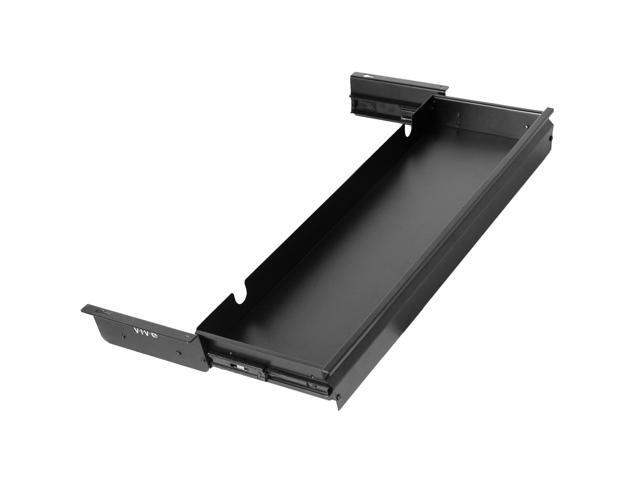 Large 33 inch Under Desk Slide Out Storage Drawer Organizer, Black, DESK-DR33-B