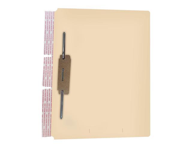 Self Adhesive Dividers for File Folders, Side Hinge Divider with 2' Bonded Fastener on Front Side, 11 pt Manila Stock, Box of 100
