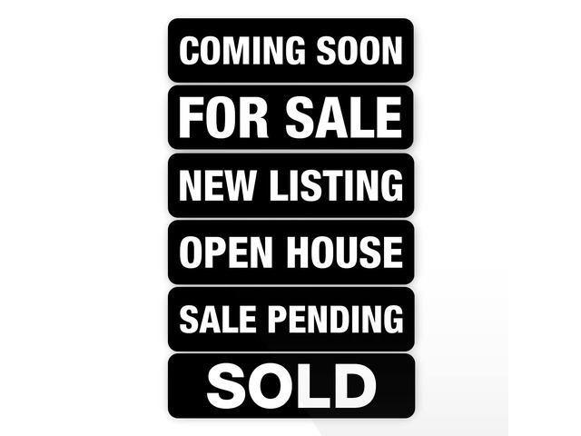 Real Estate Sign Riders Set of 6 Aluminum Metal Printed Signs with Different Messages For Real Estate 24x6 inches Three Color Options (Metal:...
