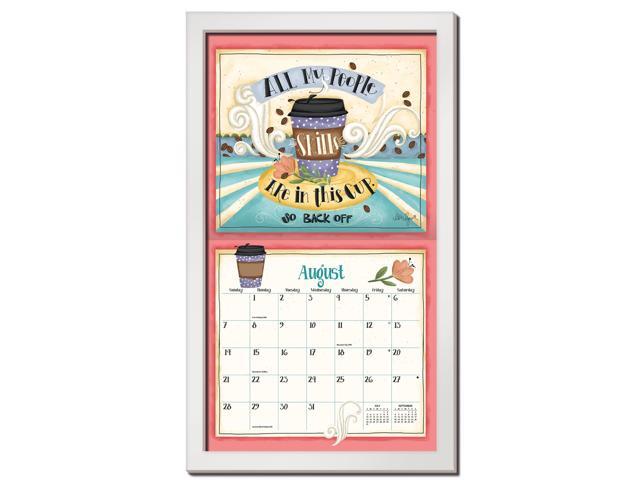 Contemporary Wall Calendar Frame - White Finish