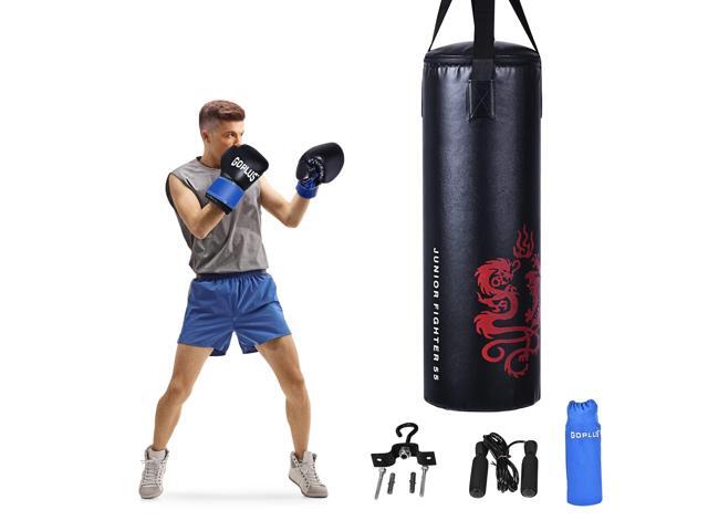 Punching Bag Set with Gloves, 22LBS/ 40LBS Filled Kick Boxing Bag, Rucksack, Jump Rope, Firm Hook, Heavy Bag for Adults MMA Training, Muay Thai,.