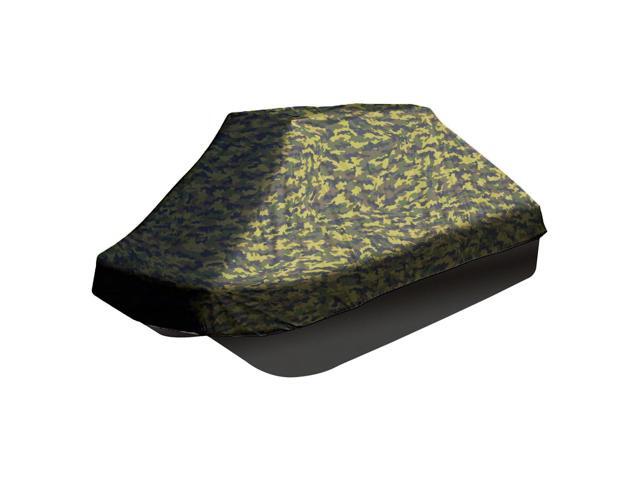 Waterproof Pond Boat Storage Cover, Fits Pond Prowler Bass Boat up to 10.2ft Long, Beam Width up to 50 inch Camo Color