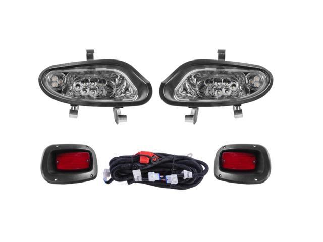 VPAHub EZGO TXT 2014+ Freedom LED Basic Light Kit 48V, 2 LED headlight, 2 LED taillight, 1 Basic wiring harness, instruction & hardware included