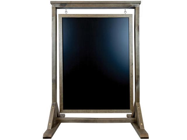 Rustic Handcrafted Chalkboard Sign: Uniquely Designed Wooden Sidewalk Sign Message Board with Double Sided Display. Alternative to A-Frame &.