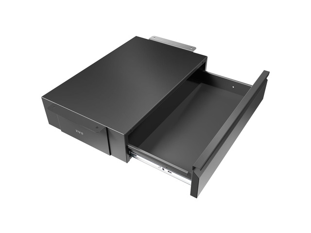 Black 18 x 12 inch Under Desk Storage Drawer, DESK-AC03B Smooth Slide Out Motion, Secure Home Office Storage Organizer, Steel Under Desk Drawer,...