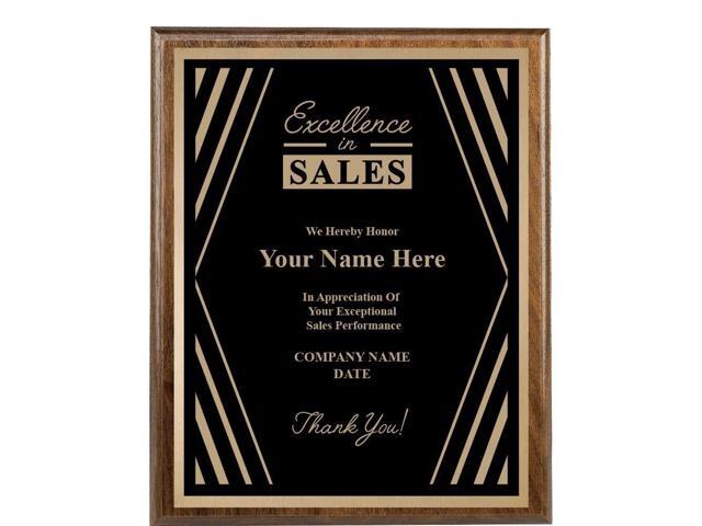 Custom Plaque, 8x10 Recognition Trophy Corporate Award