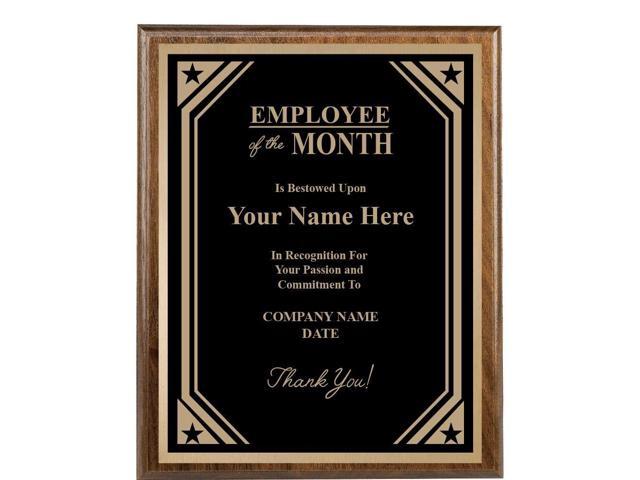 Custom Plaque, 8x10 Recognition Trophy Corporate Award