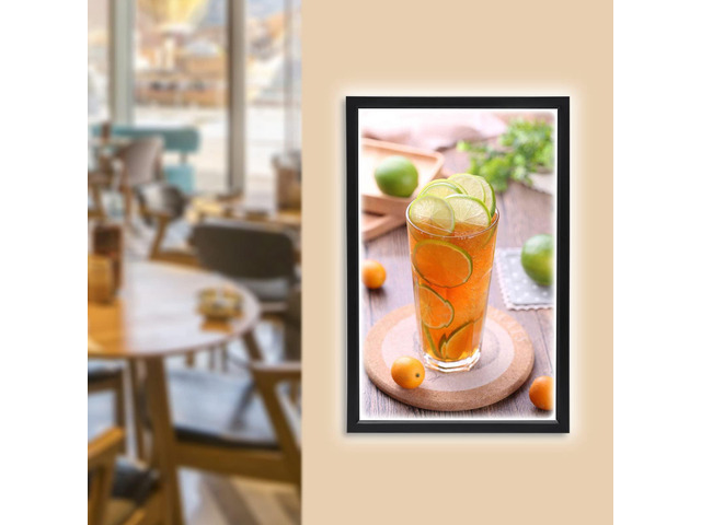 18 x 24 Inch LED Movie Poster Frame Home Theater Wall Mounted Advertising Picture Frame Display Led Light Box Sign Advertising Display