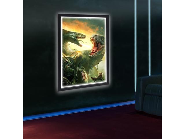 18' x 24' LED Backlit Poster Outer Frame Movie Poster Frame Art Picture Light Box Advertising Display Frame Movie Poster Light Box Home Theater...