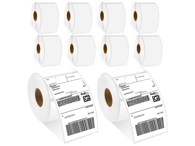 Compatible with DYMO 30256 Thermal Direct Shipping Label Printer Paper 300 Labels/roll 2-5/16' x 4' White Standard Shipping Labels for 300 310 320...