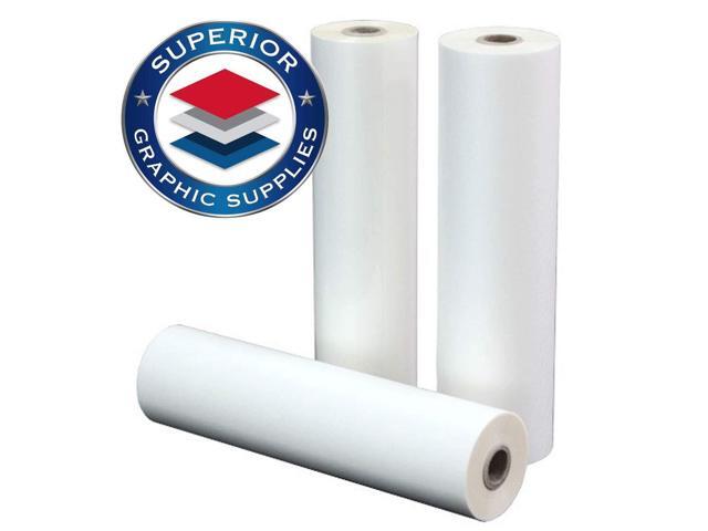 PET Laminating Film Roll 27' X 500' - 1 Inch Core, 1.7 Mil / 0.0017' Thick, Clear Gloss, 2 Roll Pack