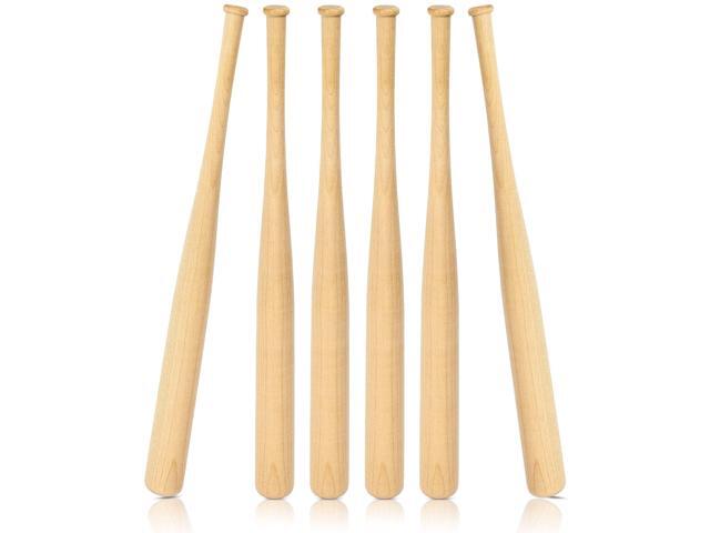 12 Pcs Mini Baseball Bat 18 Inch Unfinished Wooden Small Unpainted Baseball Bats Craft for DIY Painting Sports Games Party Favors Craft