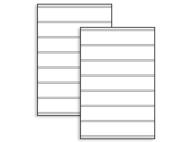 MagicMaster A-Plus Sidewalk Message Board Sign Panels Pack of 2 24 x 36 x 4mm corrugated plastic white sign panels with tracks