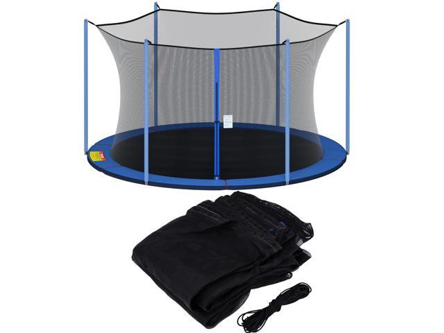 Replacement Trampoline Net Fit 12/13/14/15 Ft Round Trampolines Trampoline Safety Enclosure with Adjustable Straps, Breathable,...
