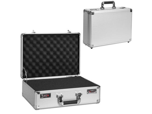 Security Lock Boxes - 16.9 x 12.2 x 6.3 Inch Large, Portable Locking Storage Totes with Dual Combination Locks, Medicine Lock Box, Lock Boxes for...