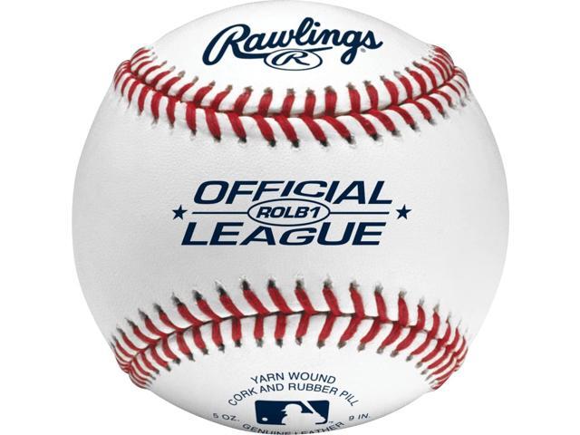Official League Baseballs Competition Grade ROLB1 Youth/14U Game/Practice Use 12 Count