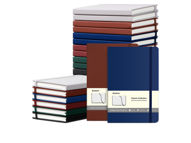 24 Pack Lined Journal Notebooks for Work, 240 Pages, 5.5' x 8.3', A5 Hardcover Journaling Notebooks for Notes-taking Writing, Business Notebooks...