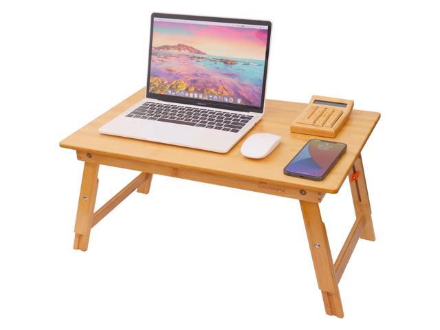 Lap Desk for Bed, Bed Desk Bed Table Tary, Low Desk Table, Folding Floor Table, Adjustable Height, Portable Foldable Picnic Desk,Serving Breakfast...