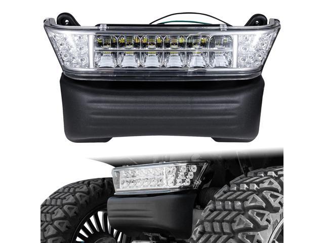 Upgrade Golf Cart Headlight Kit with Bumper for Club Car Precedent 2004-UP, Golf Cart Front LED Light Kit Replacement 12V for Club Car Precedent