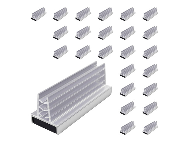 Magnetic Sign Holder Pack - Magnetic Sign Holders for Door Frames, Metal Shelves, Whiteboards - Powerful Magnet - Retail EZ Grip Holder - 3' L x 1'...