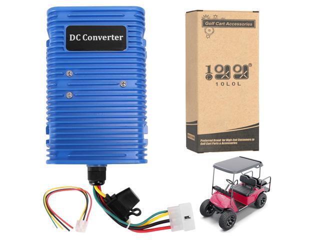 Golf Cart Voltage Reducer 36V 48V to 12V 30A 350WBlue Universal DC Step Down Converter, Regulator,Transformer for Yamaha EZGO Club Car...