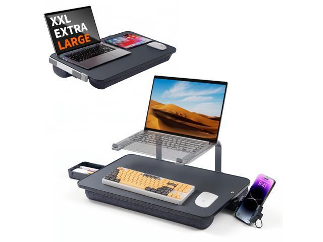 Large Adults Lap Desk for Laptop with Phone Holder & Storage Drawer Laptop Stand for Bed Fits up to 17' Laptops & MacBook, Pillow Lap Desks for...