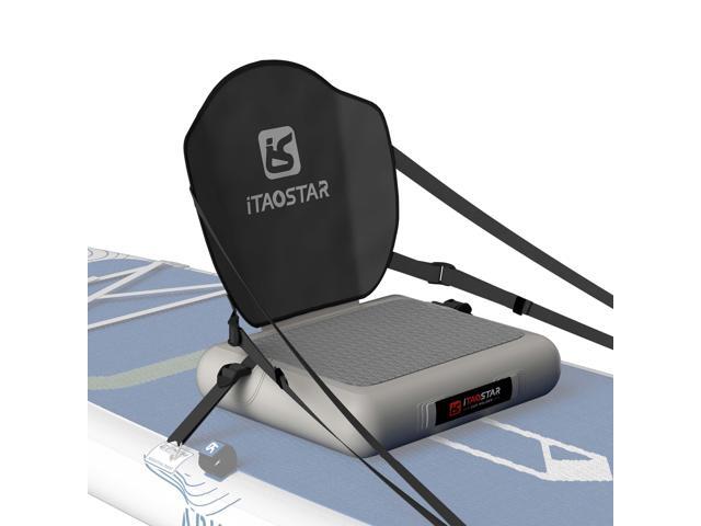 Inflatable SUP Seat with Backrest Comfortable Paddle Board Chair for Kayak, Surfboard & Boat, Lightweight Blow-Up Seat for All Genders, Versatile...