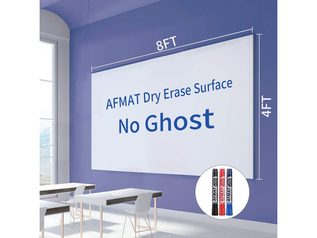 White Board Paper, 8x4 ft Dry Erase White Board Sticker, Peel and Stick Whiteboard, Dry Erase Paper Roll with Adhesive Backing, Extra Large, Super...